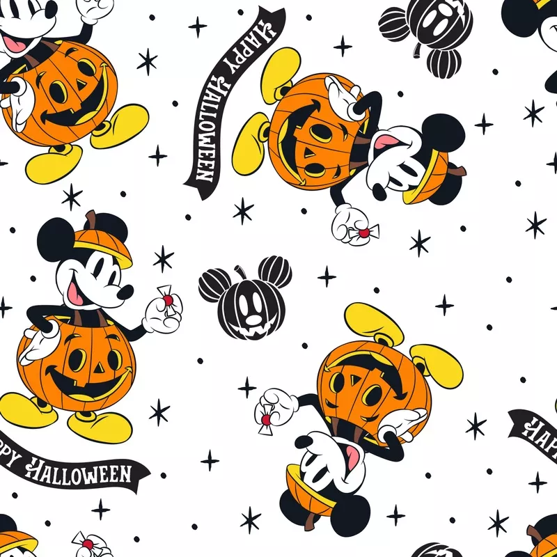 Disney Mickey Mouse Happy Halloween Fabric