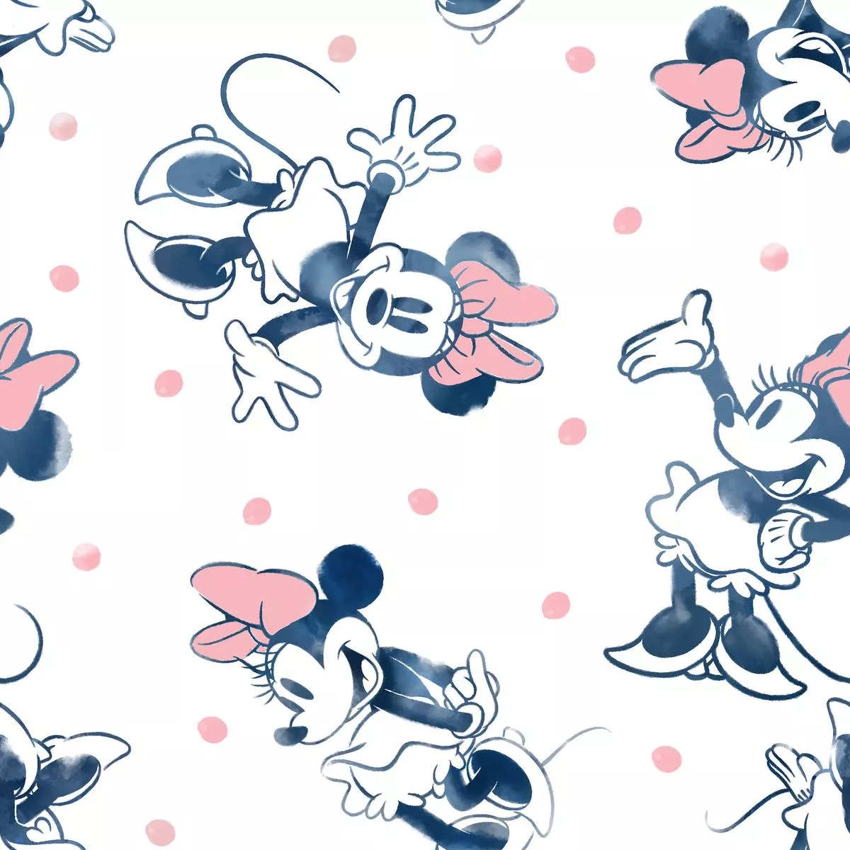 Disney Minnie Mouse Polka Dots Fabric
