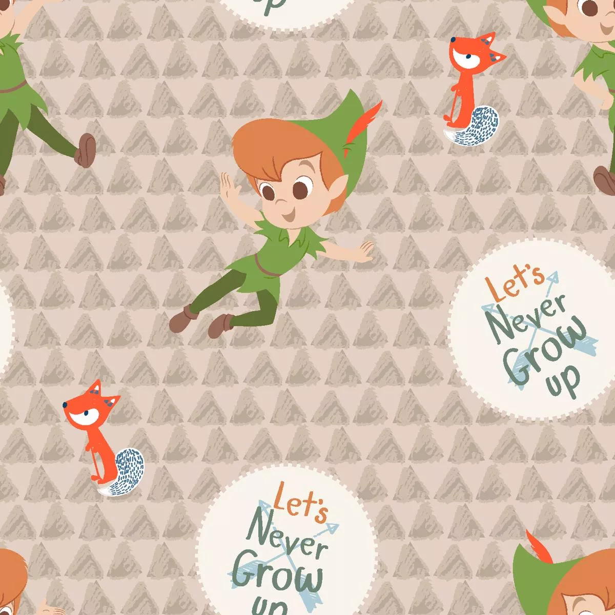 Disney Peter Pan Never Grow Up Fabric