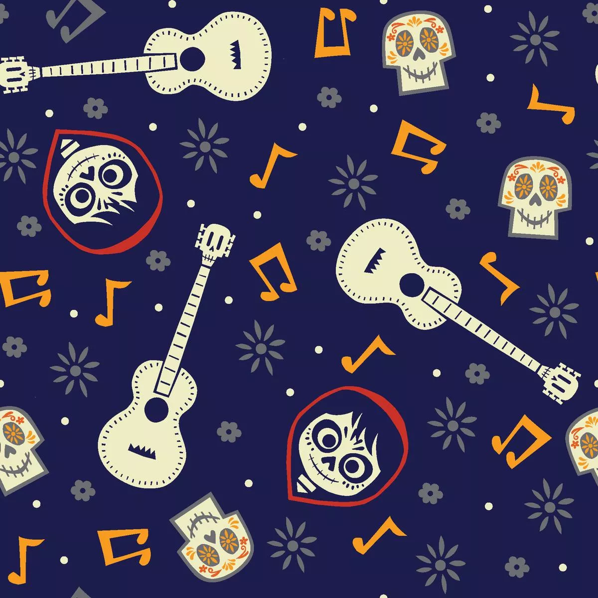 disney-pixar-coco-guitar-party-fabric Disney Pixar Coco Guitar Party Fabric