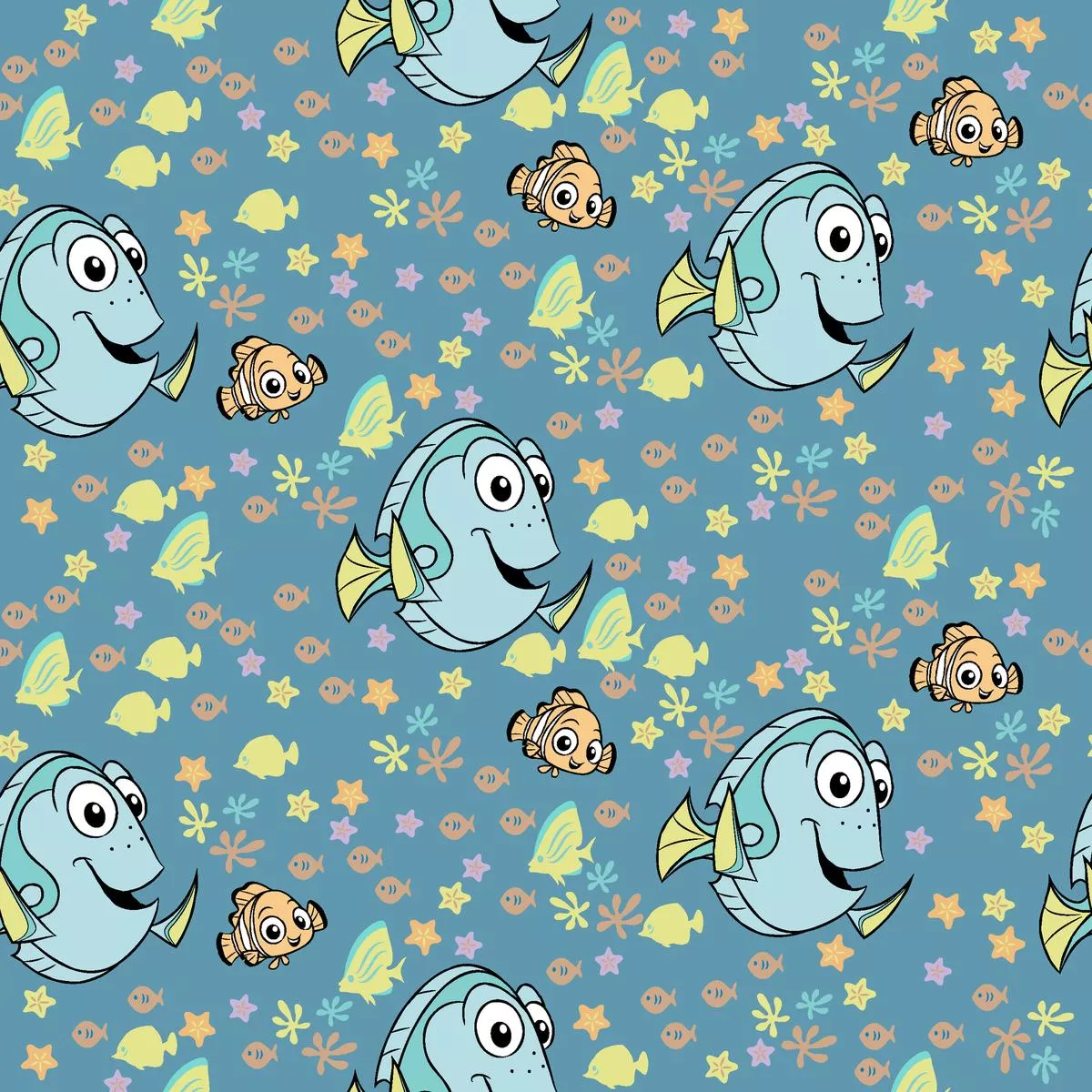 Disney Pixar Finding Nemo Swimming Fabric
