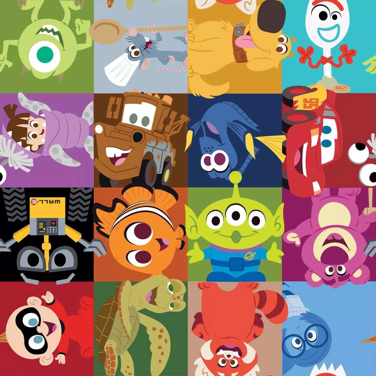 disney-pixar-s-character-grid-fabric Disney and Pixar’s Character Grid Fabric