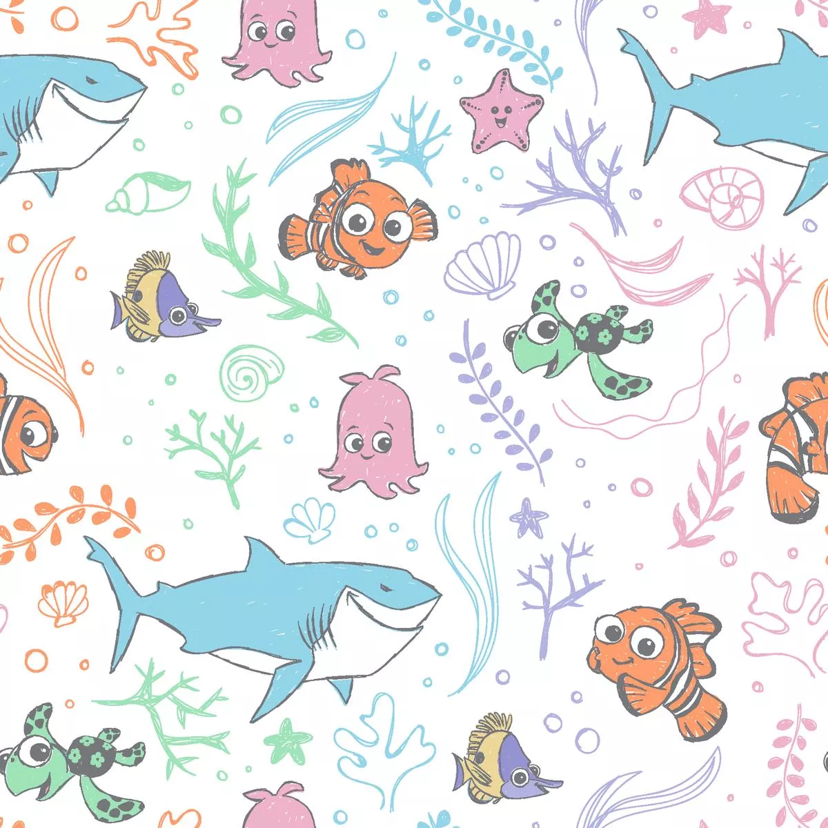 Disney and Pixar’s Finding Nemo Ocean Toss Fabric