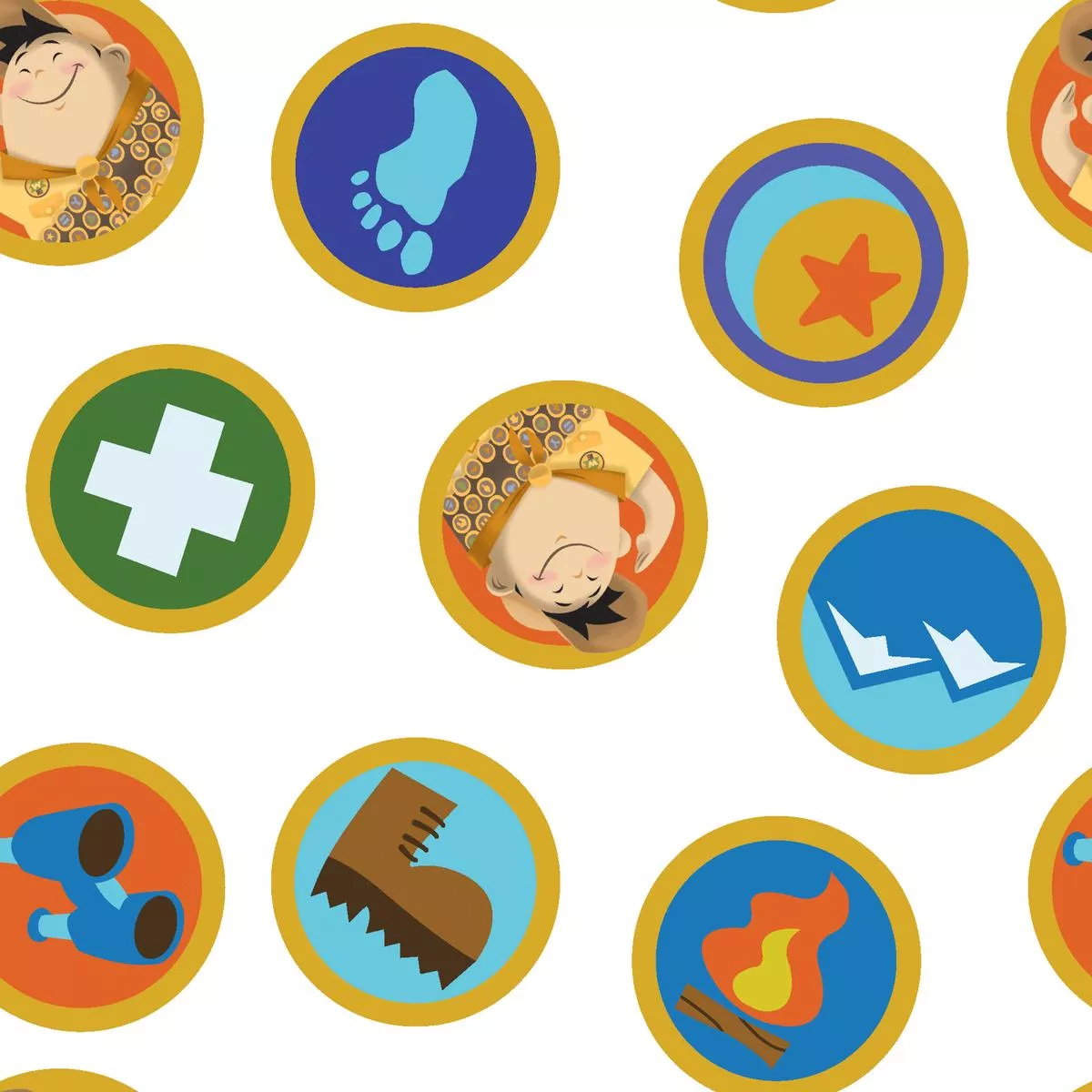 disney-pixar-up-merit-badge-fabric Disney Pixar Up Merit Badge Fabric