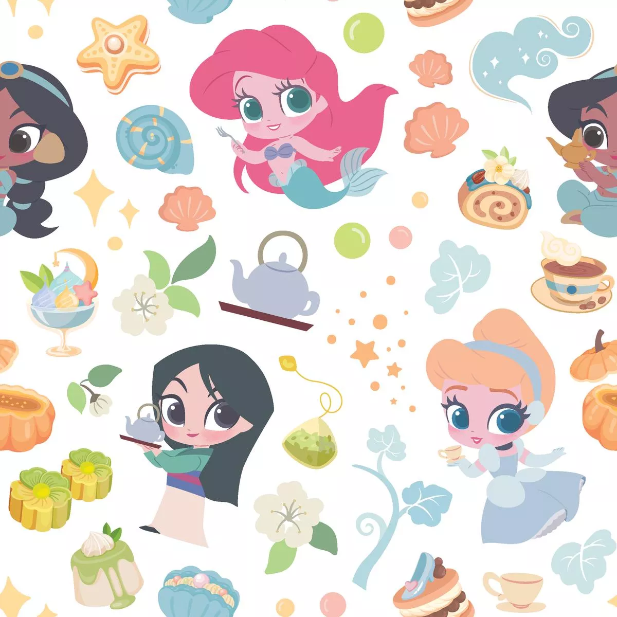 disney-princess-animated-variety-fabric Disney Princess Animated Variety Fabric