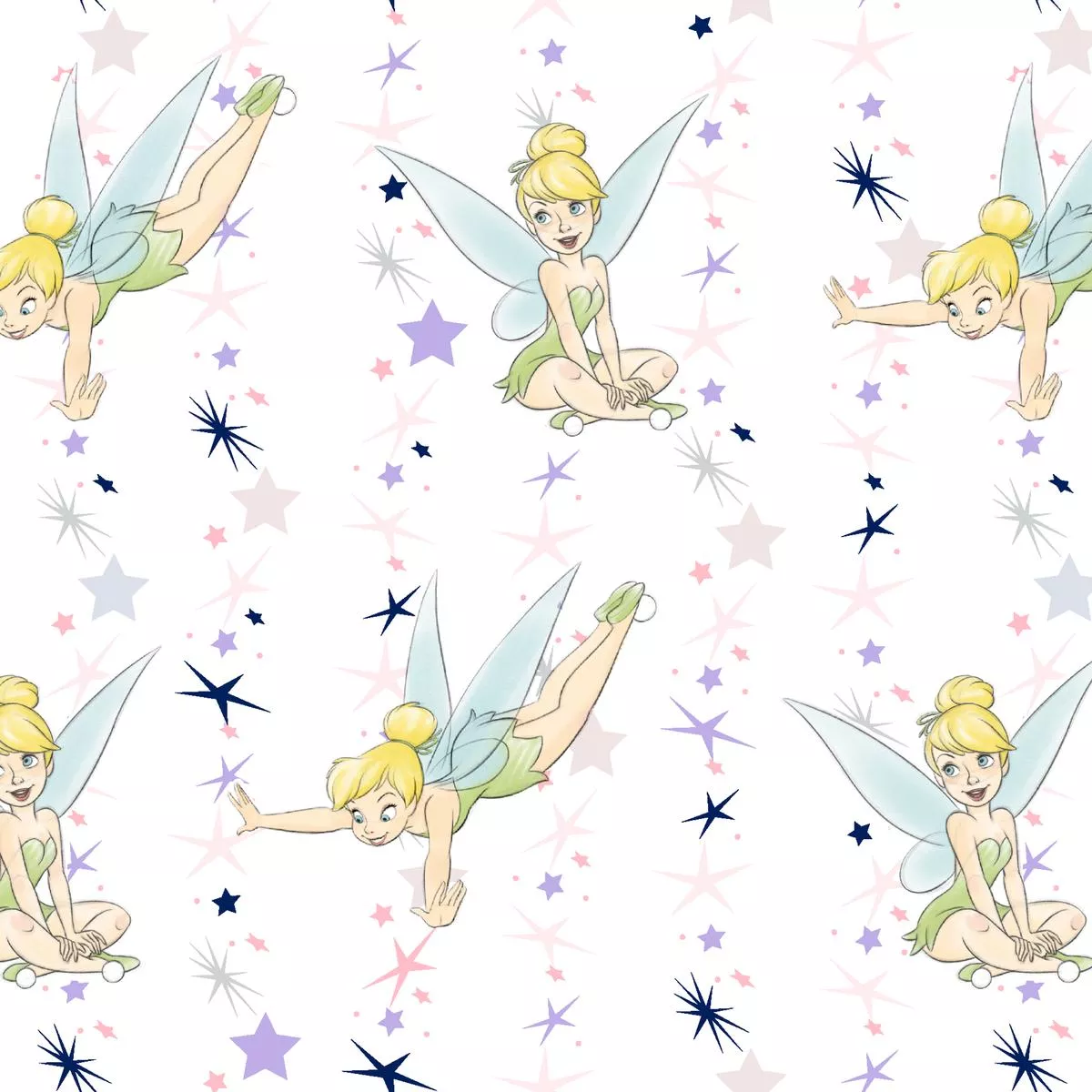 disney-tinker-bell-shining-star-fabric Disney Tinker Bell Shining Star Fabric