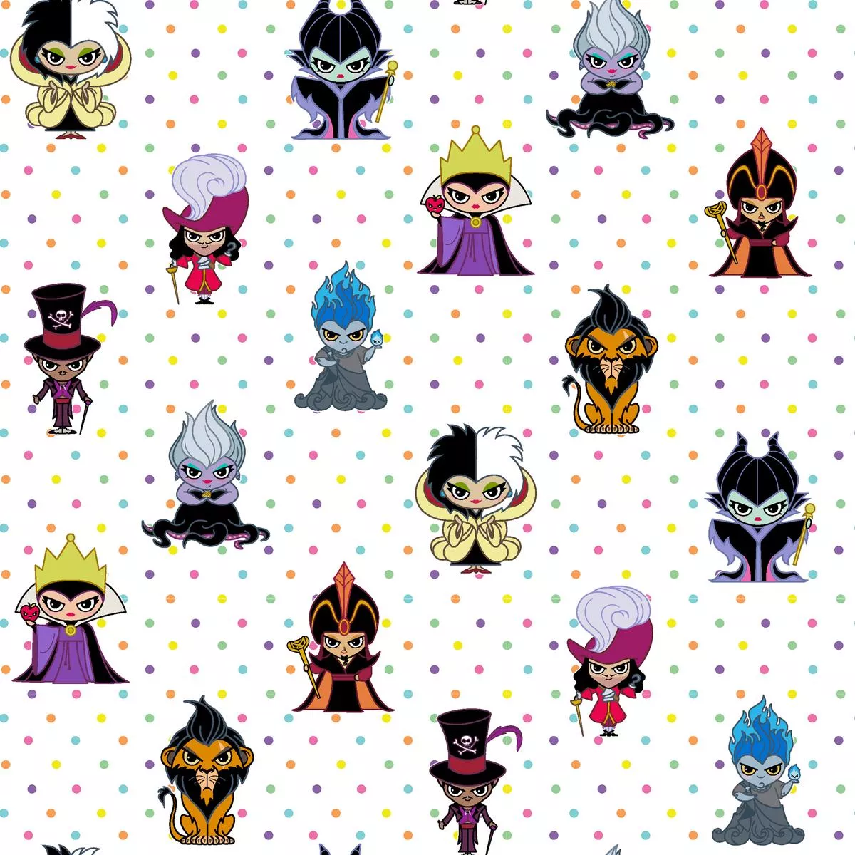 disney-villains-tiny-antagonist-fabric Disney Villains Tiny Antagonist Fabric