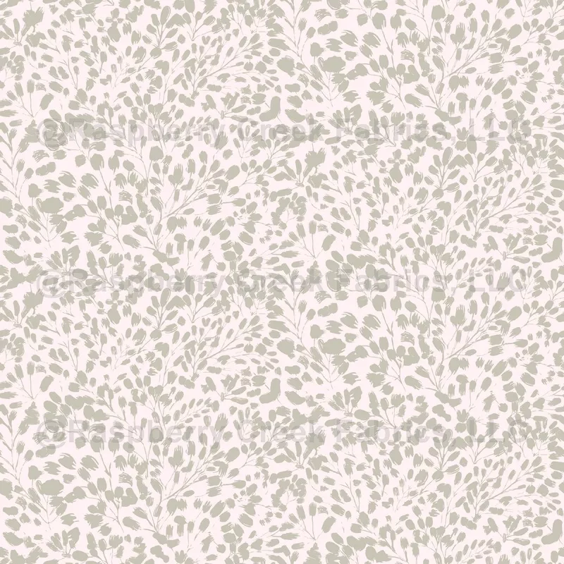 Ditsy Textured Foliage Ash Grey nickel