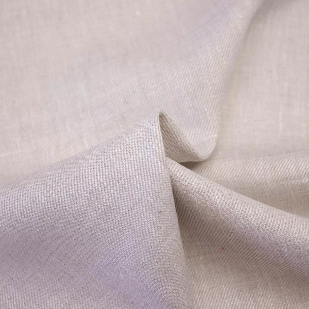 Domin Greige Linen Twill Fabric