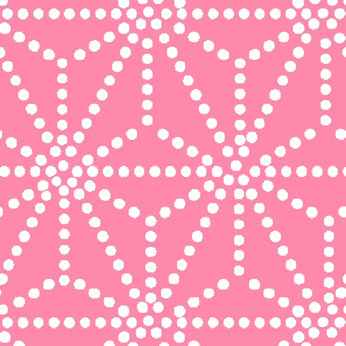 Dotted Starburst on Pink Fabric