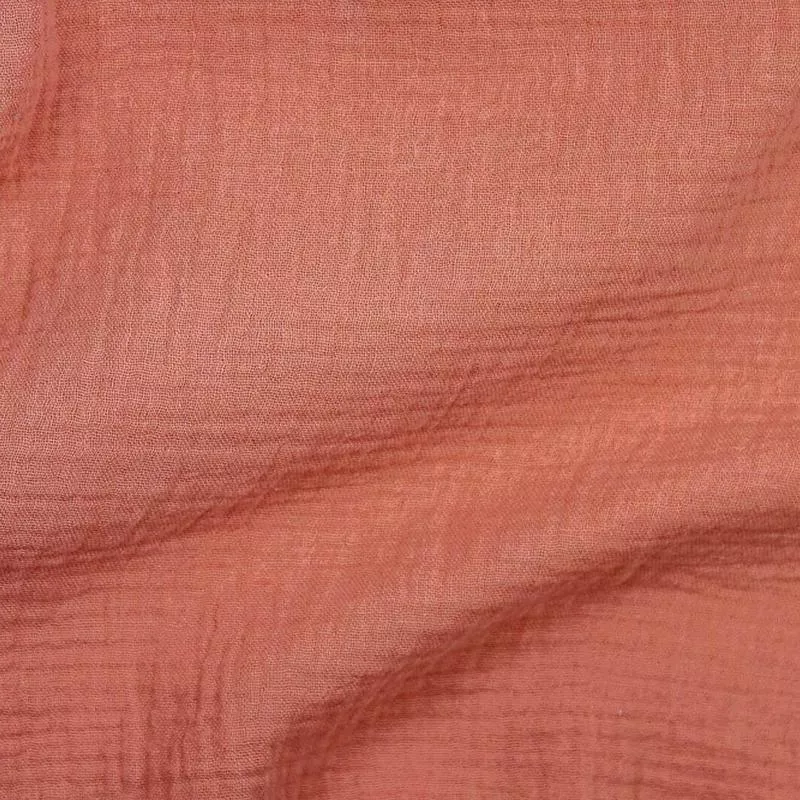Double Gauze Dark Peach