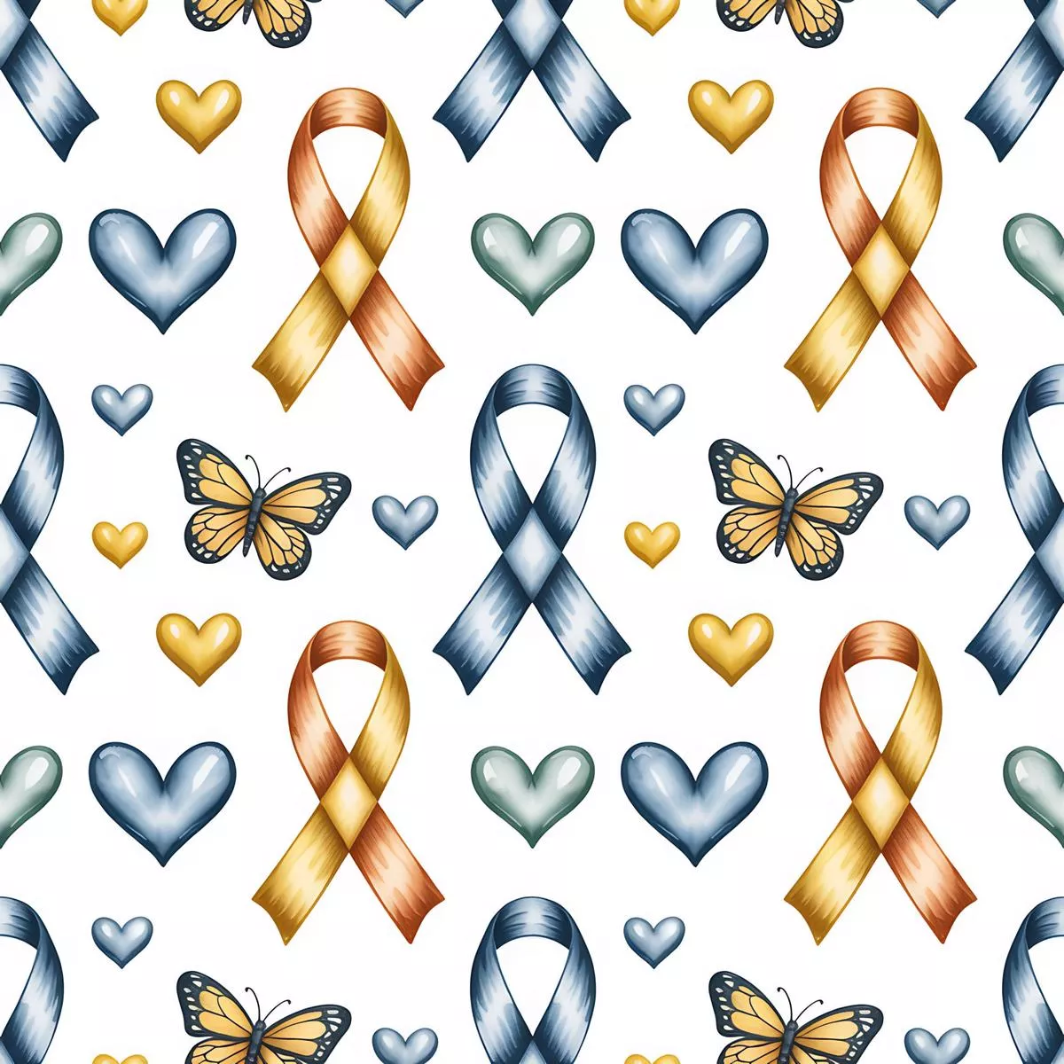 Down Syndrome Awareness Pattern 15 Quilting Cotton Fabric