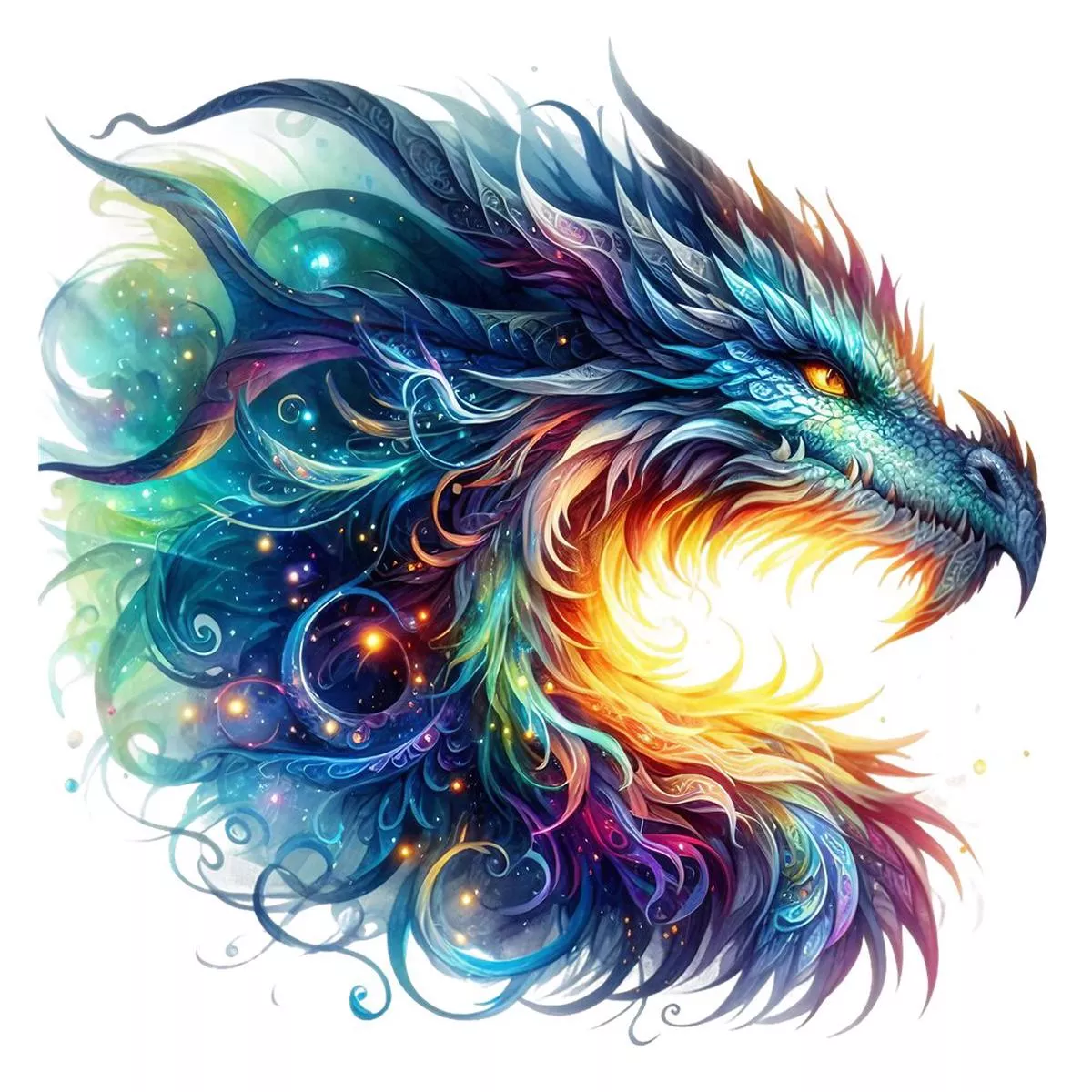 dragon-lair-dragon-54-fabric-panel The Dragon Lair Dragon #54 Fabric Panel