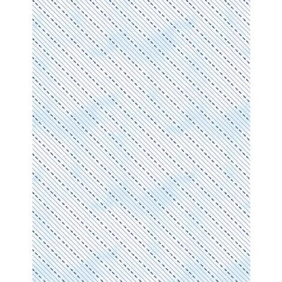 Dreaming in Blue – Dashed Stripes – White – Yardage
