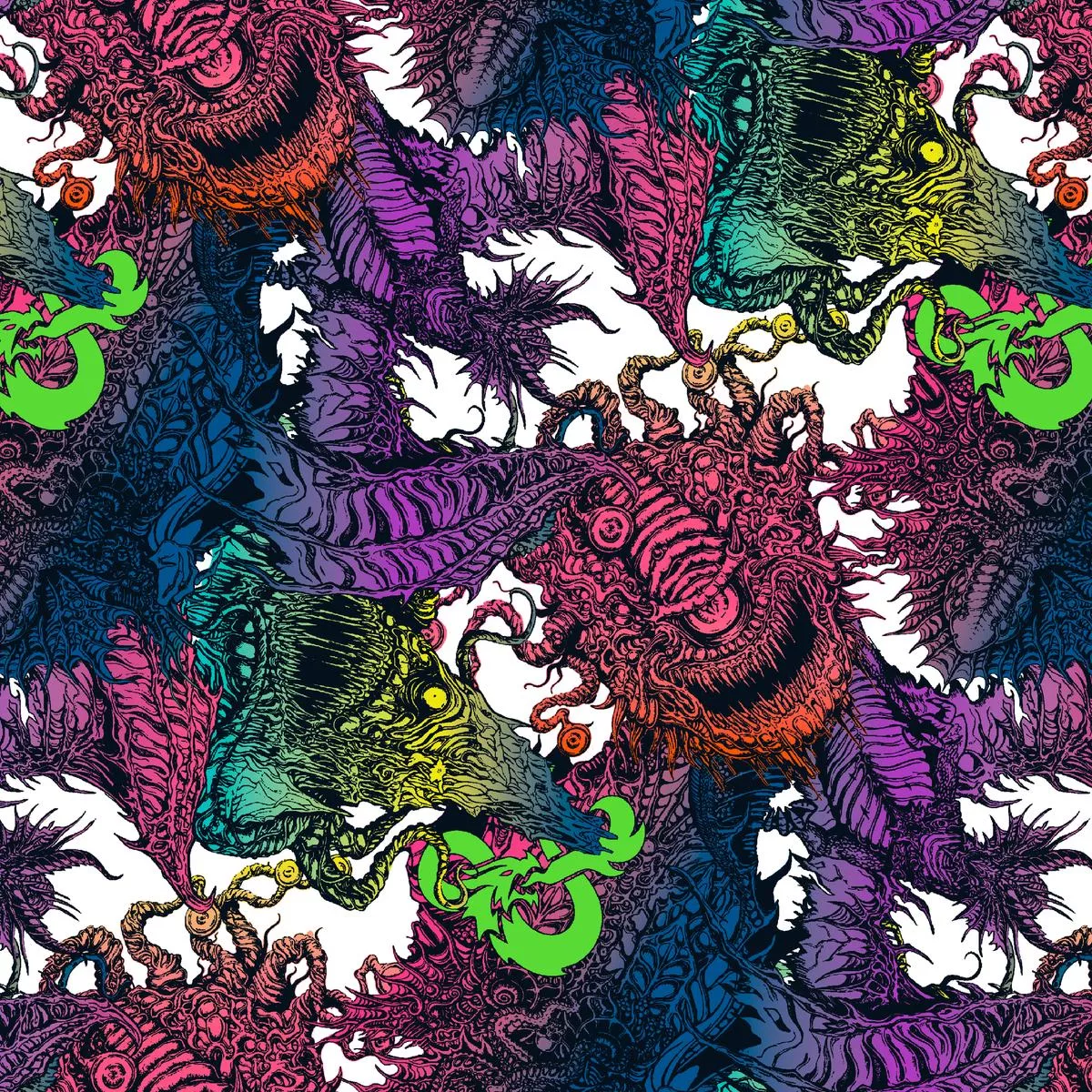 Dungeons & Dragons Monster Craze Multi Fabric
