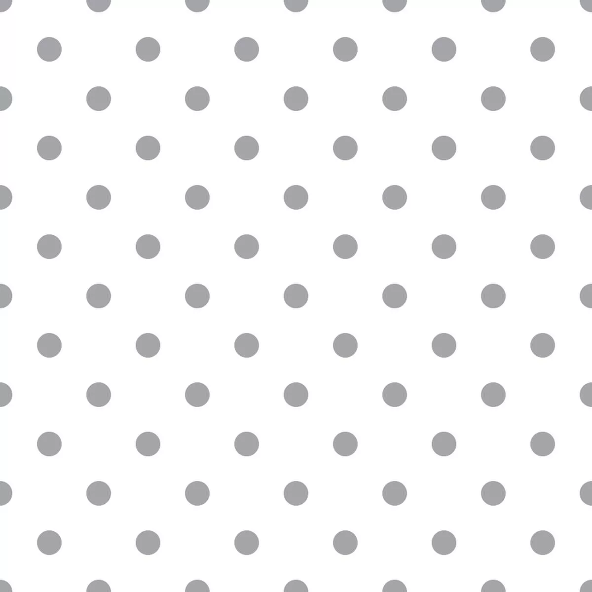 Dusty Gray Dots Fabric – White