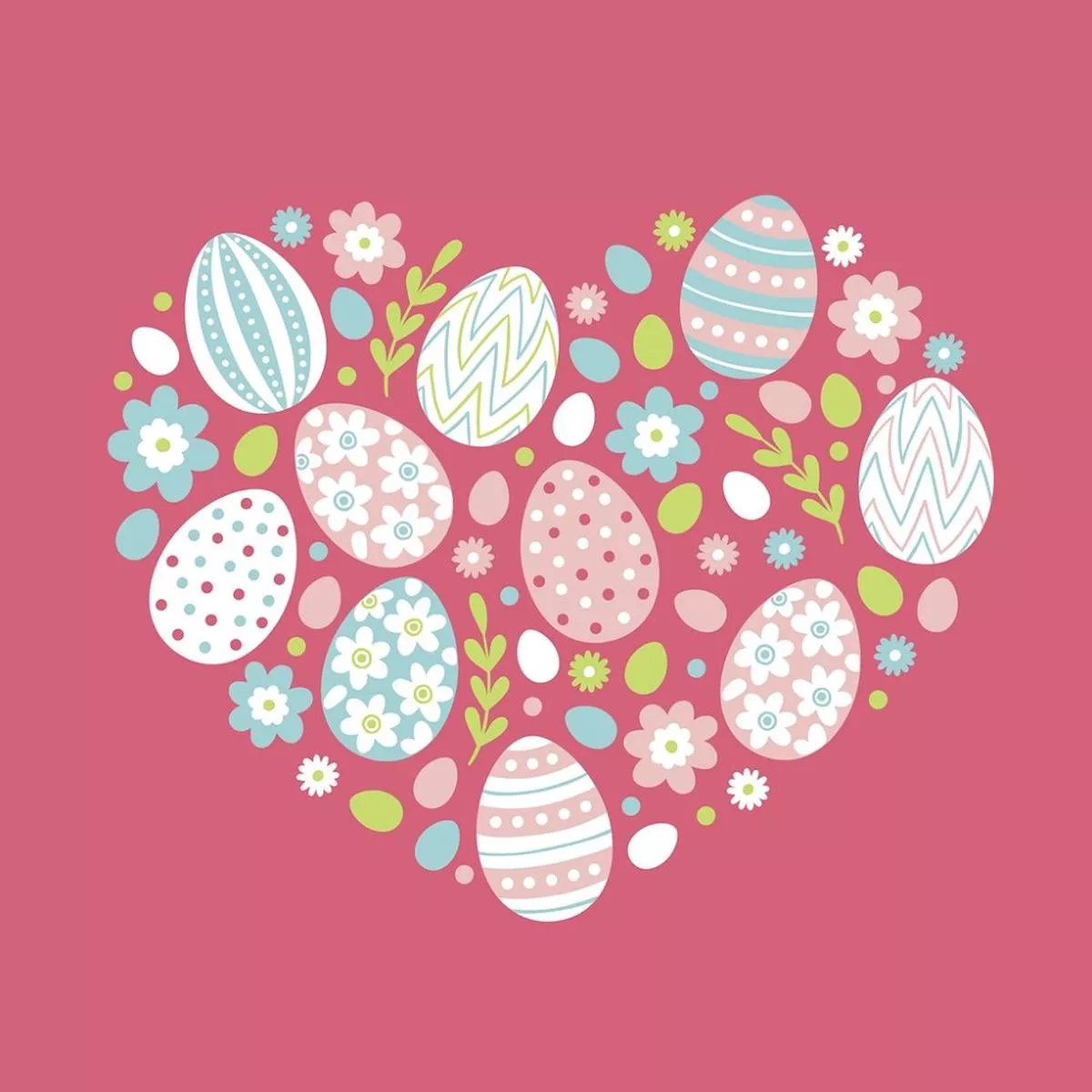 easter-egg-heart-fabric-panel Easter Egg Heart Fabric Panel