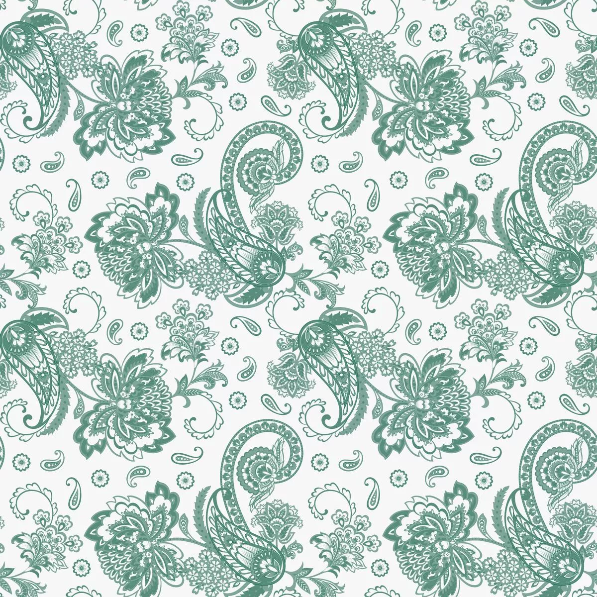 elegant-paisleys-fabric-hunter-green Elegant Paisleys Fabric – Hunter Green