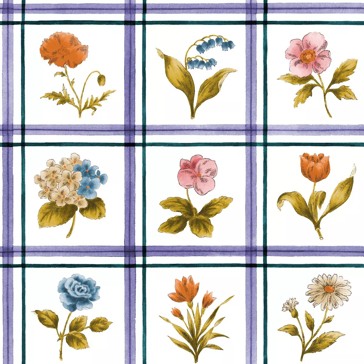 Elie on Orchid Fabric