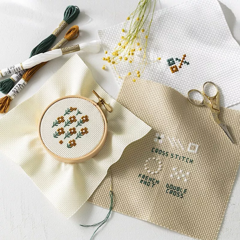 embroidery-starter-kit-cross-stitch-lecien-cosmo Embroidery Starter Kit Cross Stitch – LECIEN COSMO