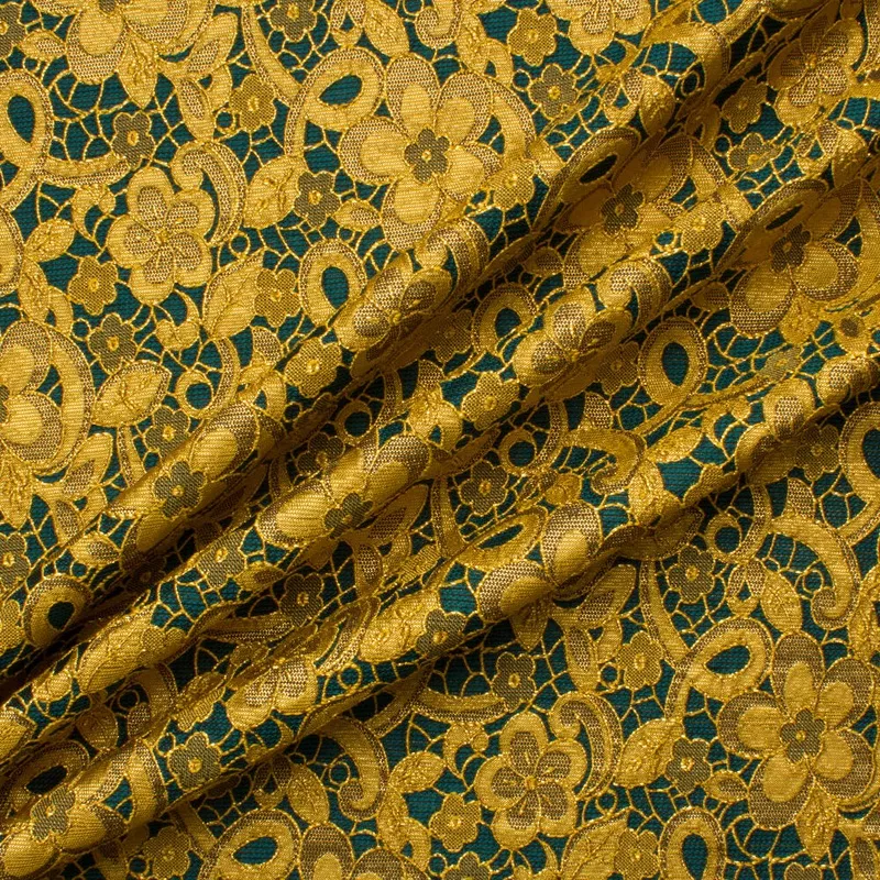 emerald-green-gold-metallic-cloqu Emerald Green/Gold Metallic Cloqu