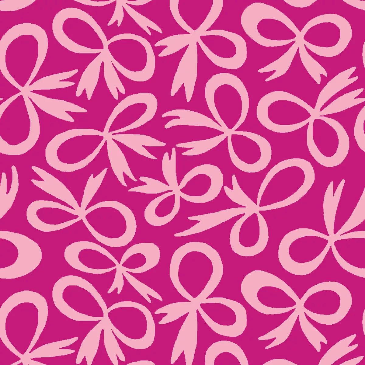 Emmy Bow in Fuchsia Fabric