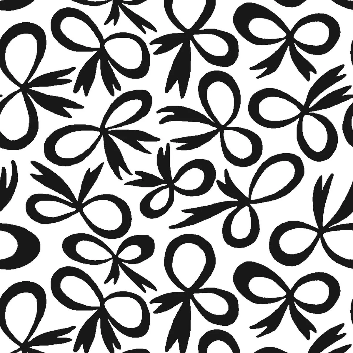 Emmy Bow in Ink Fabric