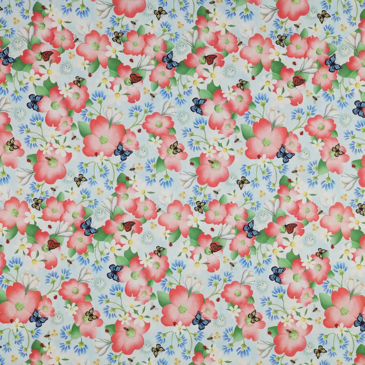enchanted-spring-fabric-collection-blooming-garden-blue Enchanted Spring Fabric Collection – Blooming Garden Blue