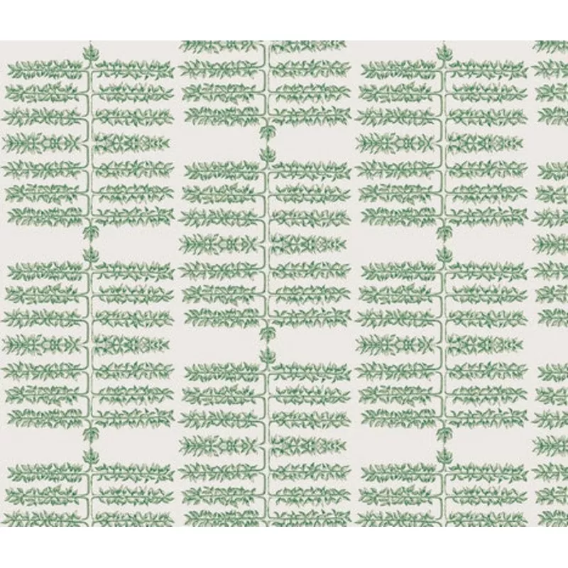 Espalier Linen Greens Wallcovering