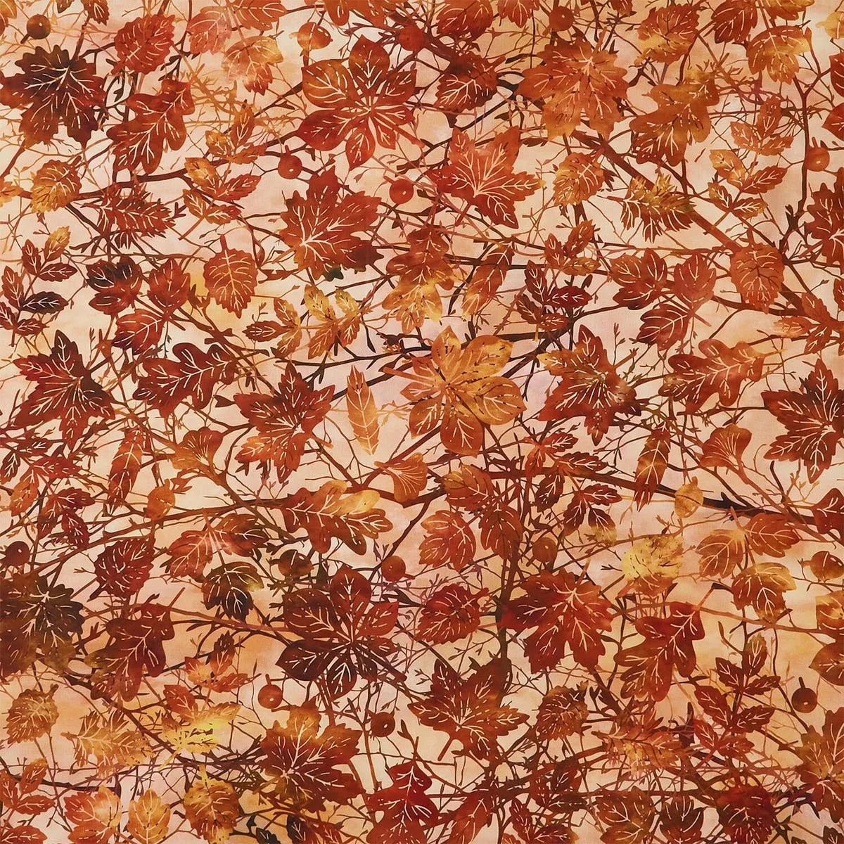 Fall Leaves – Branches Rust Yardage