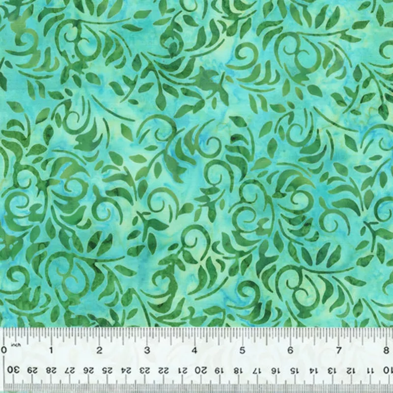 Fantasia Batiks – Vines Seafoam