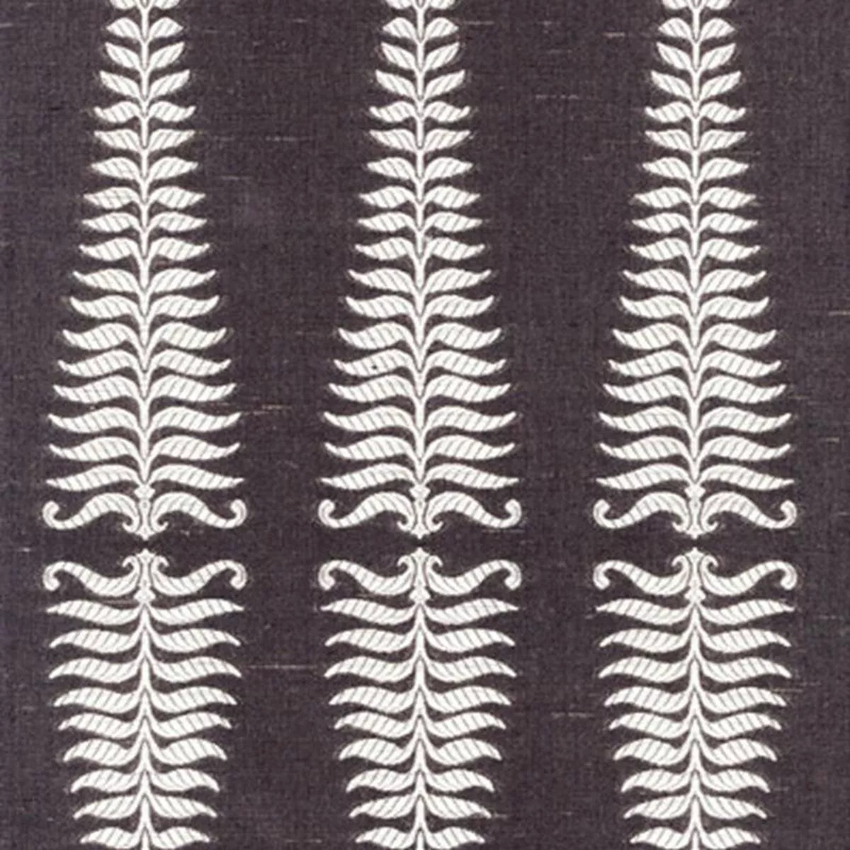 Fern Tree Ivory Grey Flannel Fabric