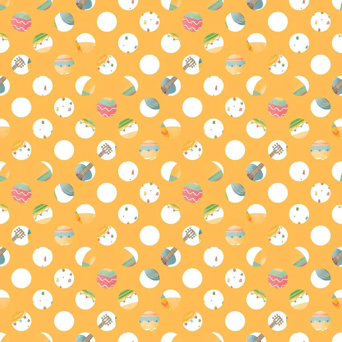 fiesta-dots-fabric-orange Fiesta! Dots Fabric – Orange