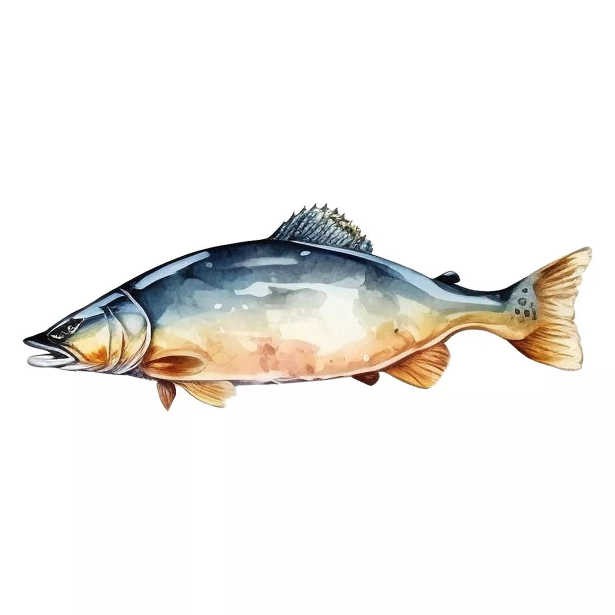 Fishing Trip Fish #5 Fabric Panel