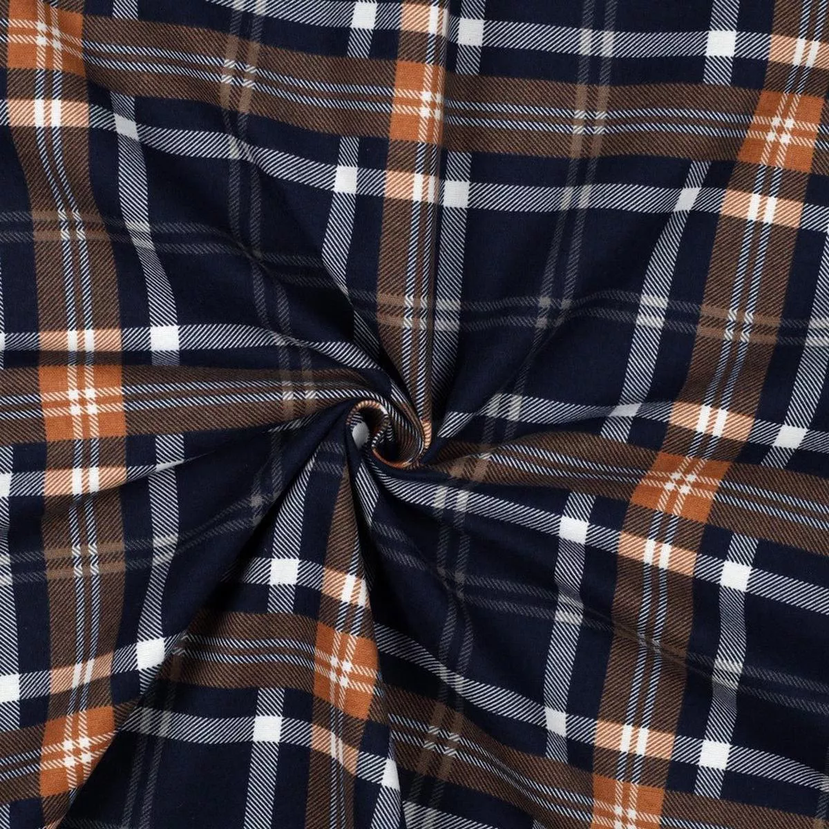flannel-blue-brick-red-checkered-165-g-m Flannel – blue and brick red checkered 165 g/m