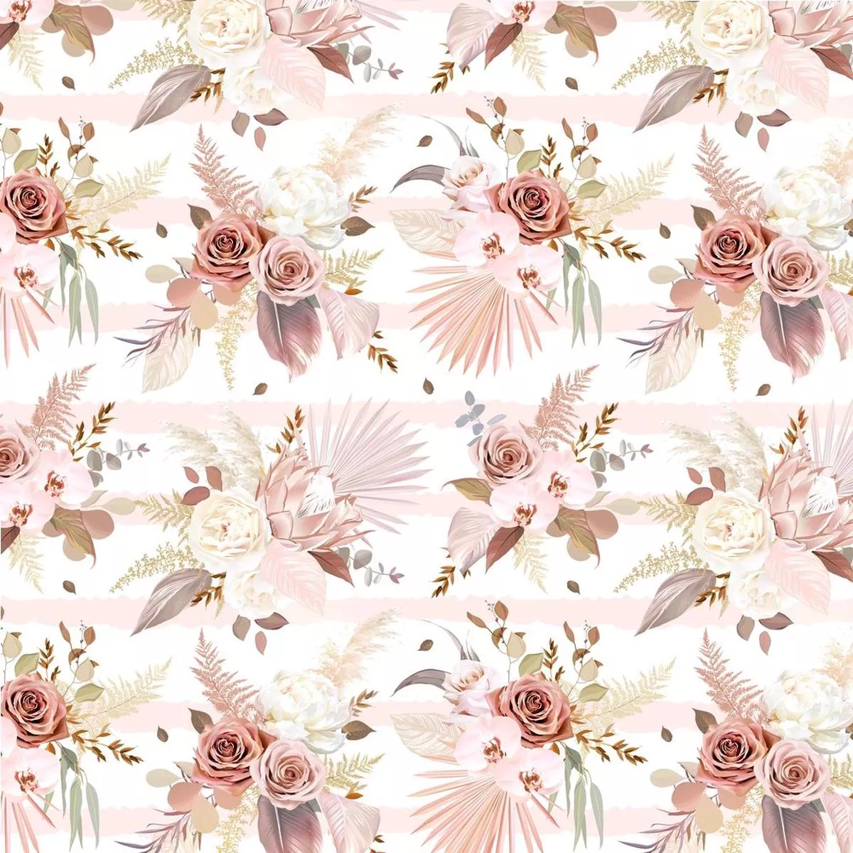 floral-bouquet-fabric-pink Floral Bouquet Fabric – Pink