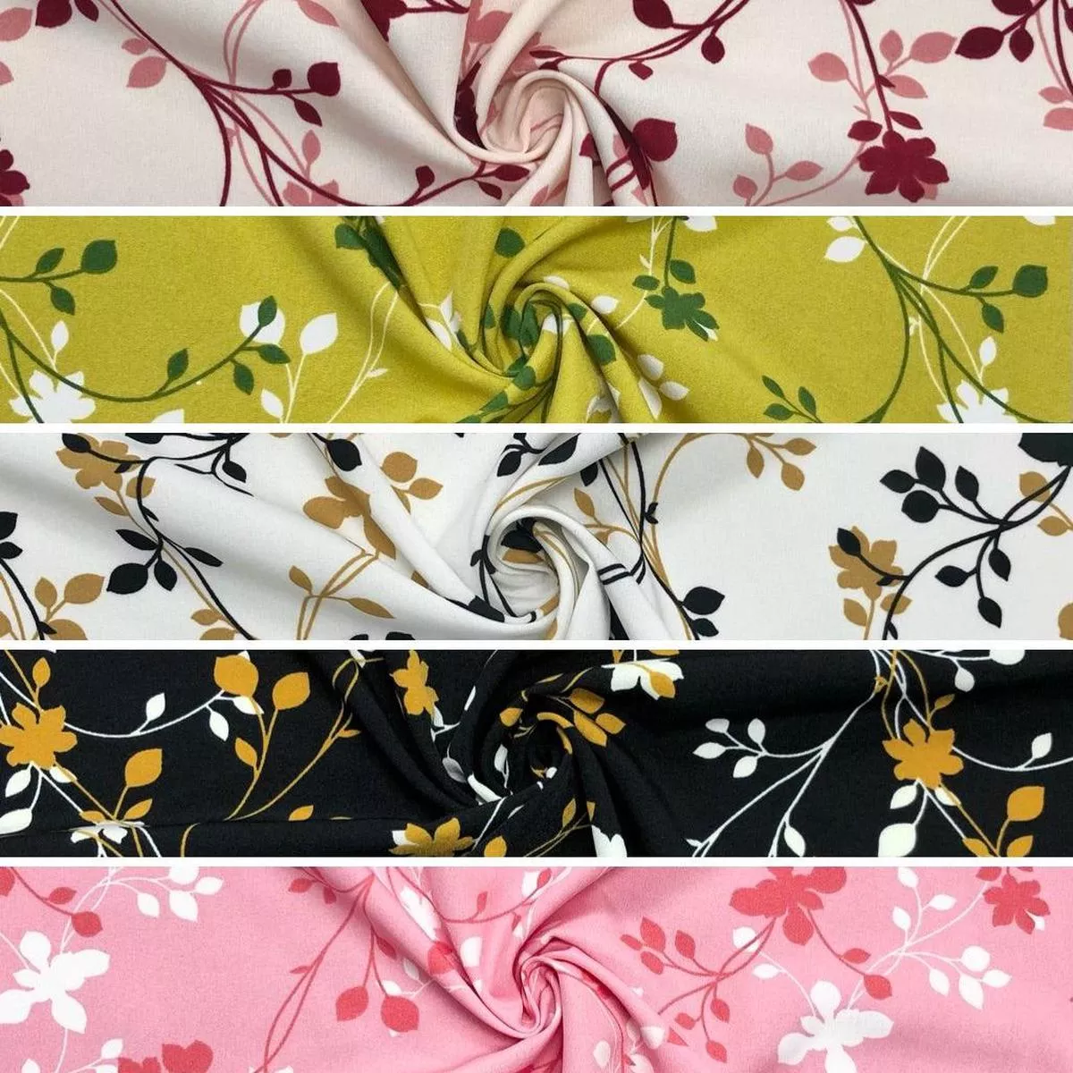 floral-vines-crepe-fabric Floral Vines Crepe Fabric