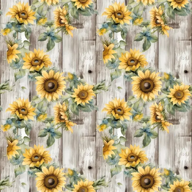 florals-wood-planks-pattern-3-fabric Florals & Wood Planks Pattern #3 Fabric