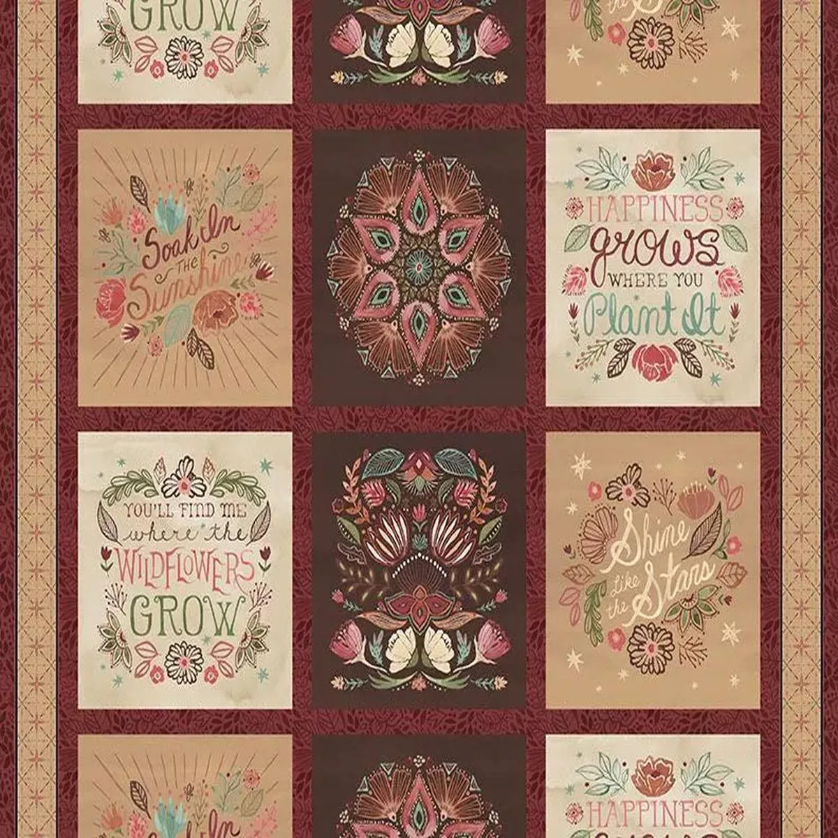 floralscape-craft-panel-multi-cotton-44-45-fabric-per-yard Floralscape – Craft Panel Multi Cotton 44″/45″ Fabric Per Yard