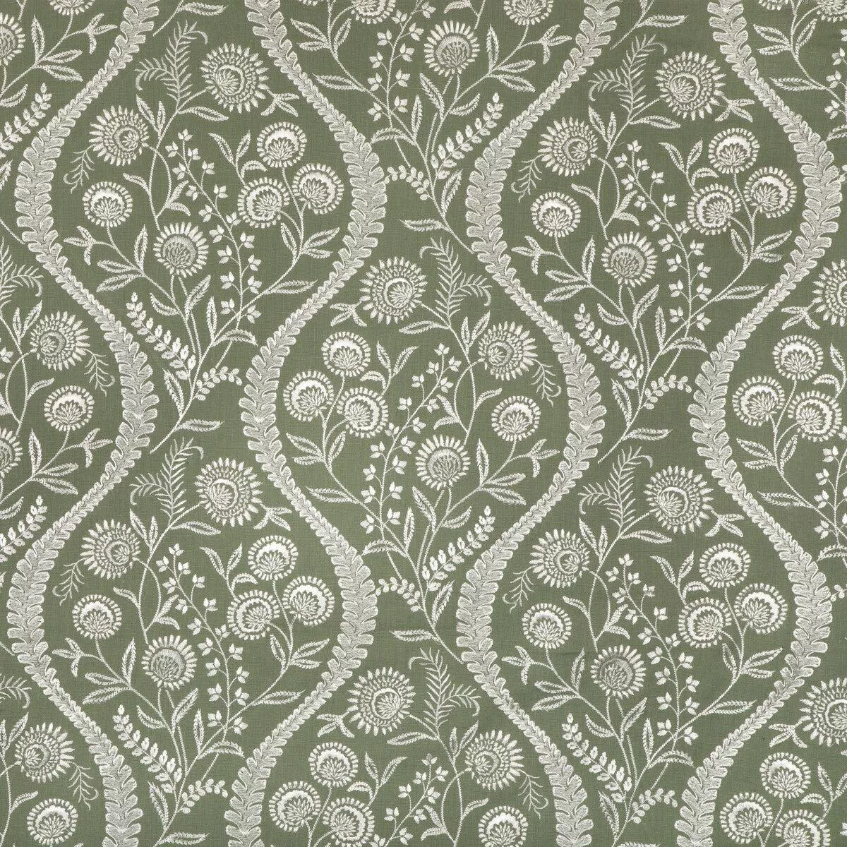 Floriblanca Green Fabric