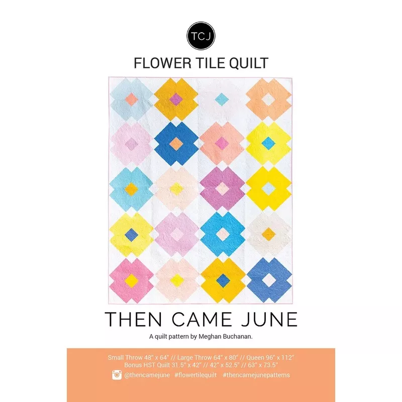 flower-tile-quilt-pattern Flower Tile Quilt Pattern