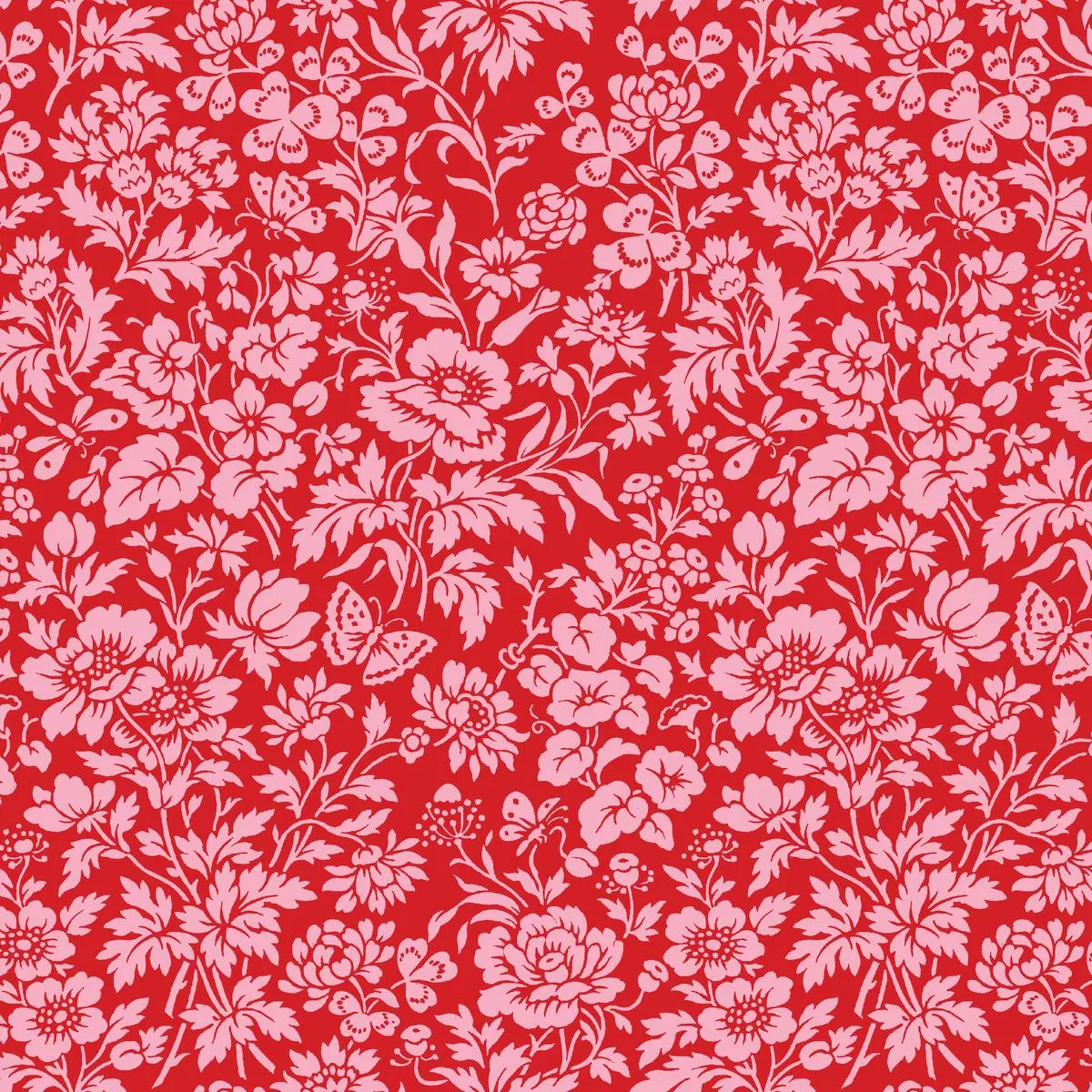 flowering-love-in-crimson-fabric Flowering Love in Crimson Fabric