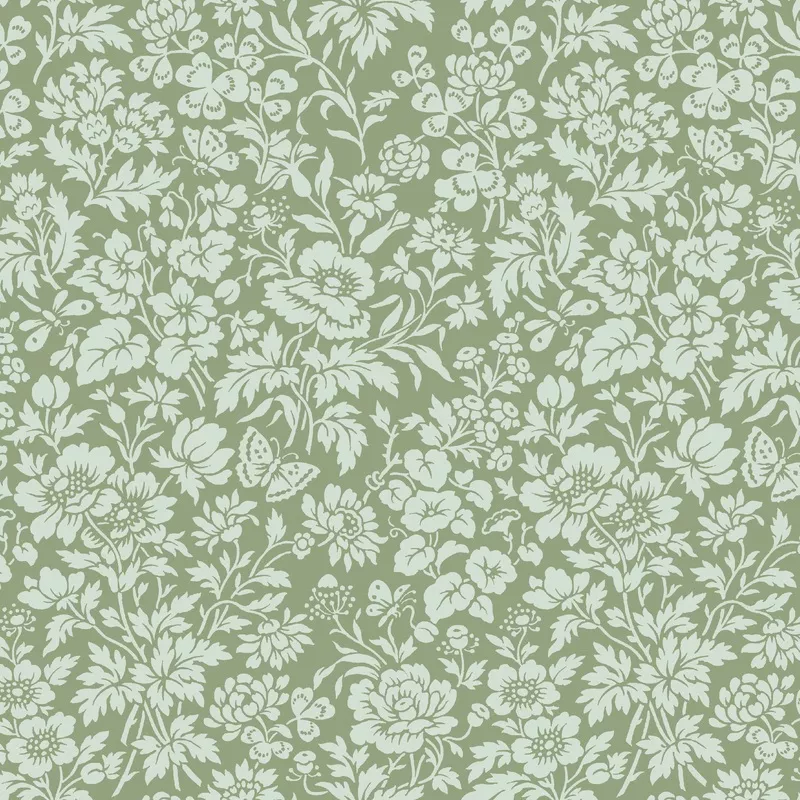 flowering-love-in-moss-fabric Flowering Love in Moss Fabric