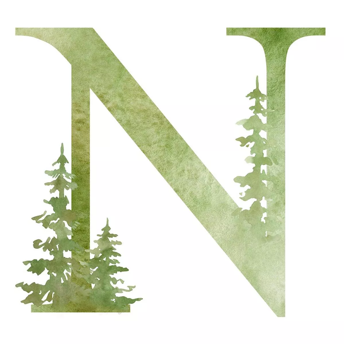 foggy-forest-n-fabric-panel Foggy Forest N Fabric Panel
