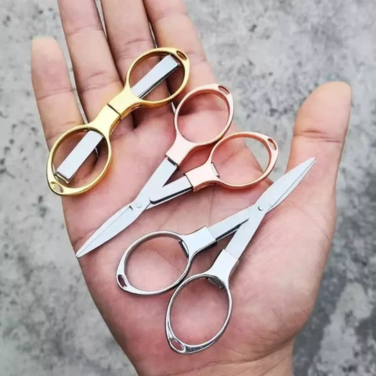 folding-scissors-small-cutters-sewing-pocket-portable-travel-mini-foldable Folding Scissors Small Cutters Sewing Pocket Portable Travel Mini Foldable