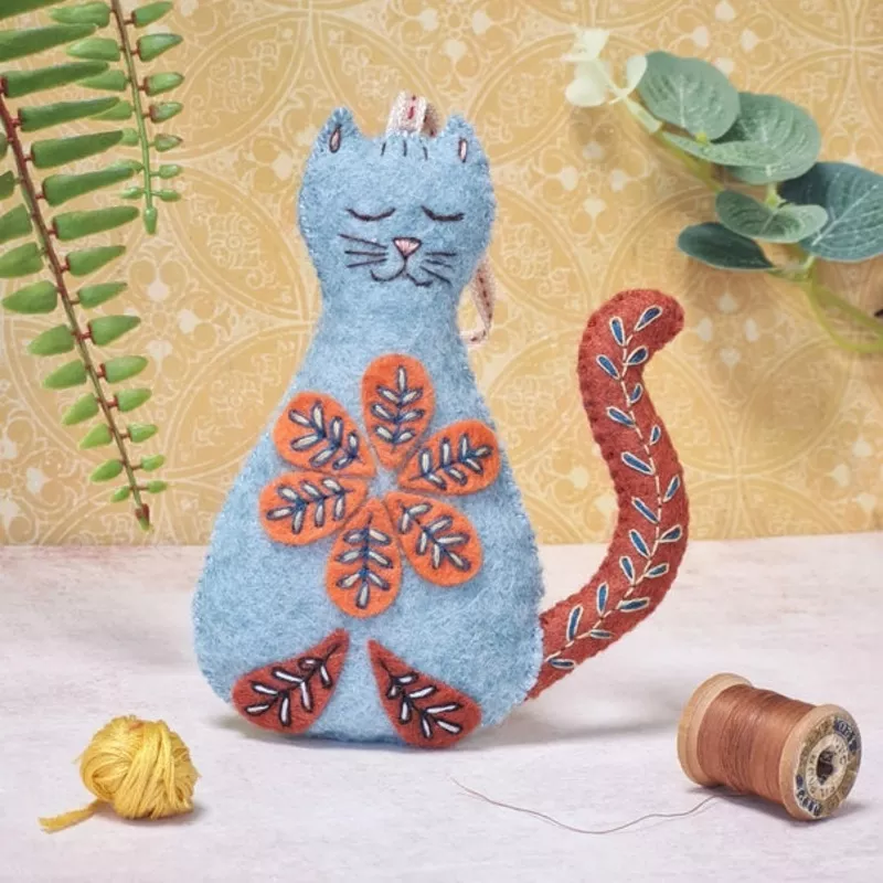 folk-cat-felt-craft-kit Folk Cat Felt Craft Kit
