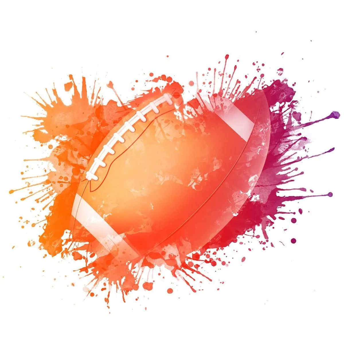 football-ink-splash-fabric-panel Football Ink Splash Fabric Panel