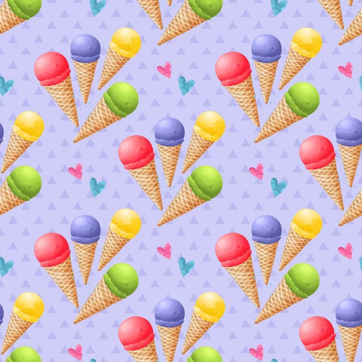 four-cones-on-triangle-fabric-purple Four Cones on Triangle Fabric – Purple