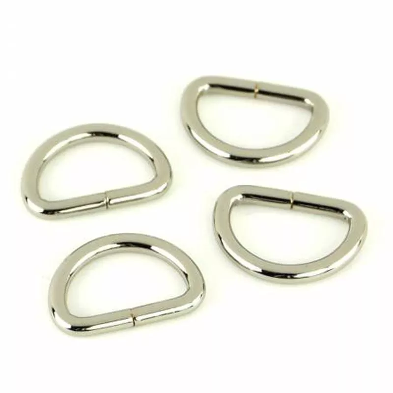 Four D-Rings 3/4″ Nickel