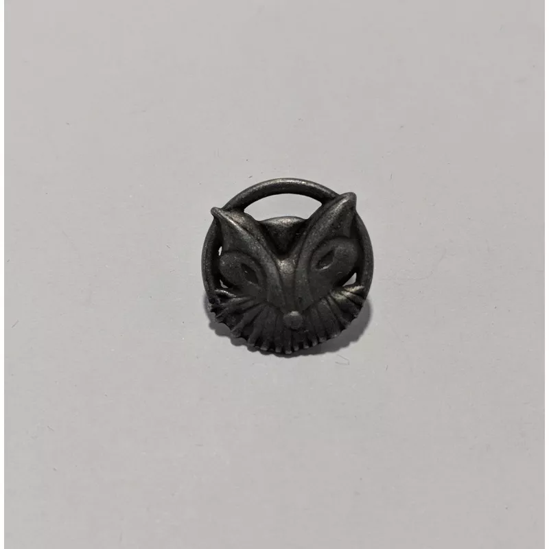 Fox Metal Button – 25mm / 1″ – Dill Buttons